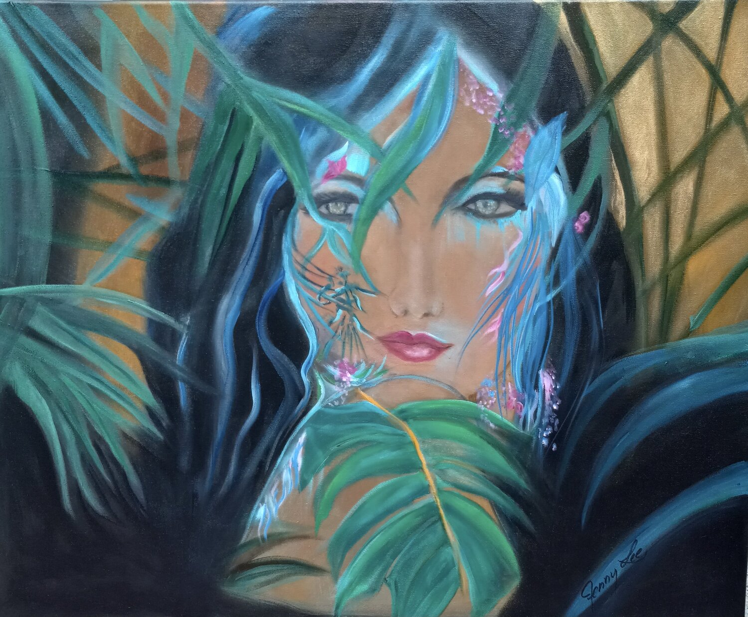 The Eyes Have It Jenny Lee Original painting for sale