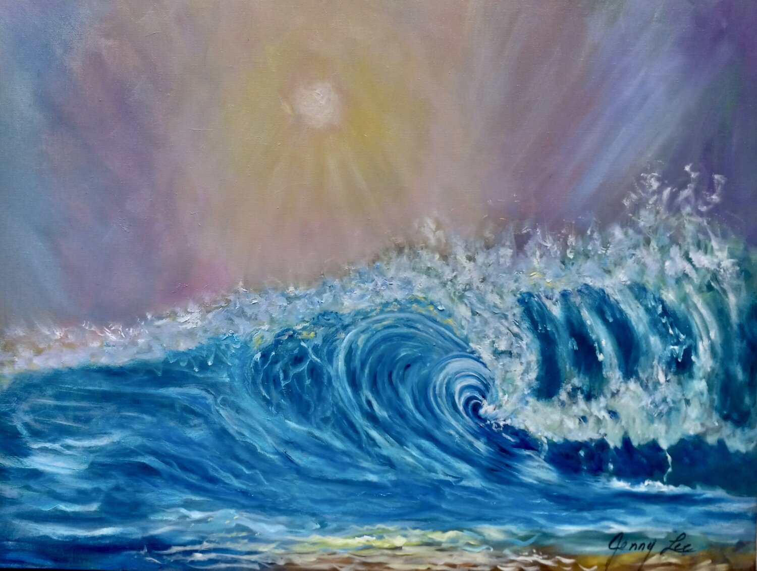 Ripcurl Wave Jenny Lee Original painting for sale