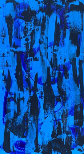 Cool Blu Series – Number ONE by Jennifer Tymowska, Painting for Sale on Select