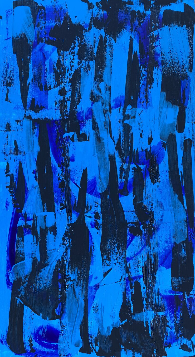Cool Blu Series – Number ONE Jennifer Tymowska Original painting for sale