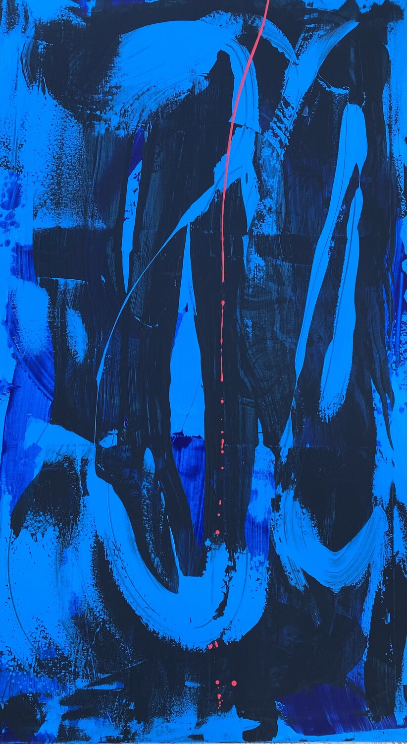 Cool Blu Series – Number TWO Jennifer Tymowska Original painting for sale