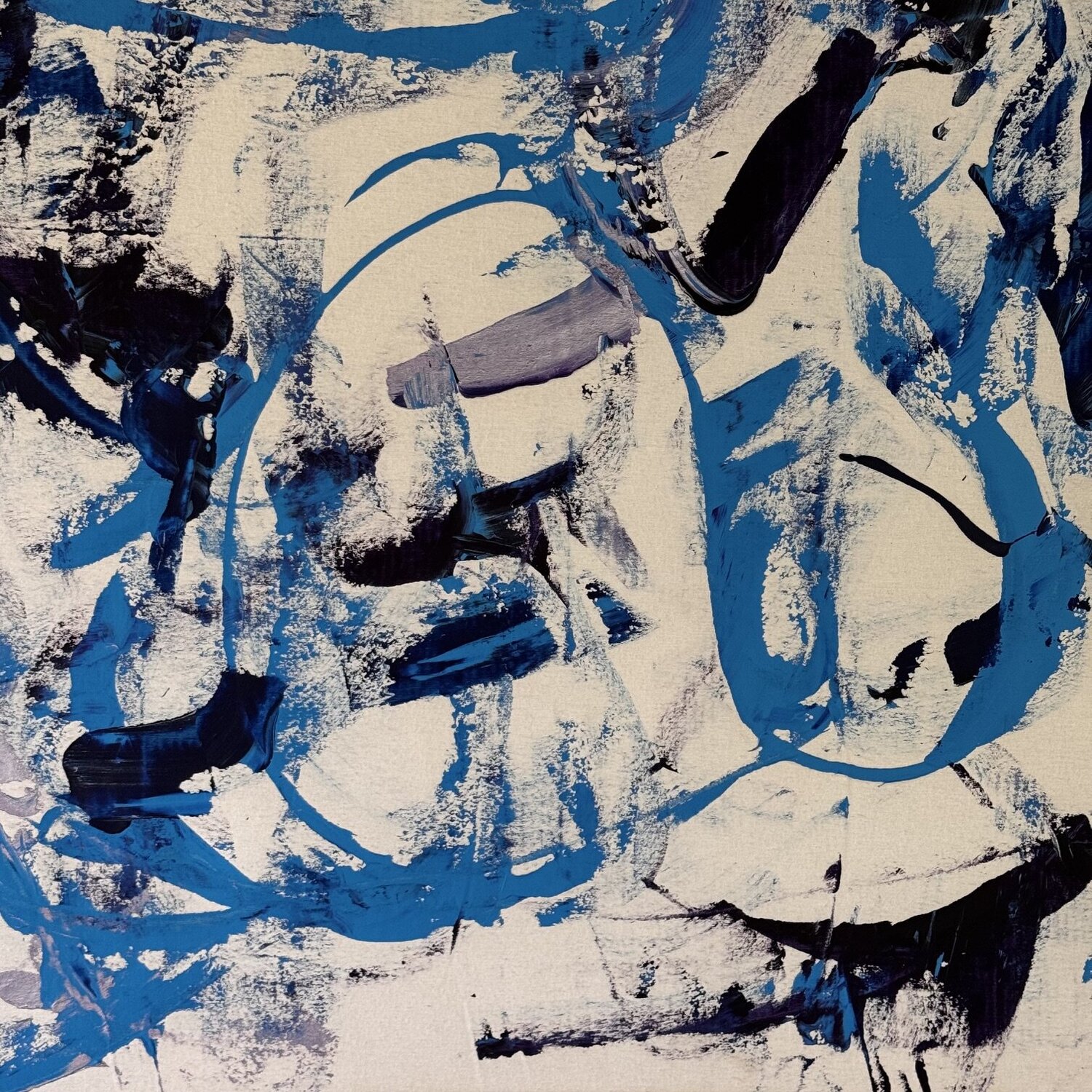 Cool Blu Series – Number Five Jennifer Moore - Tymowska Original painting for sale
