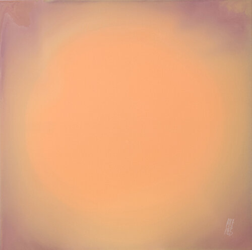 The Beginning / Peach Morning by Mila Weis, Painting for Sale on Select