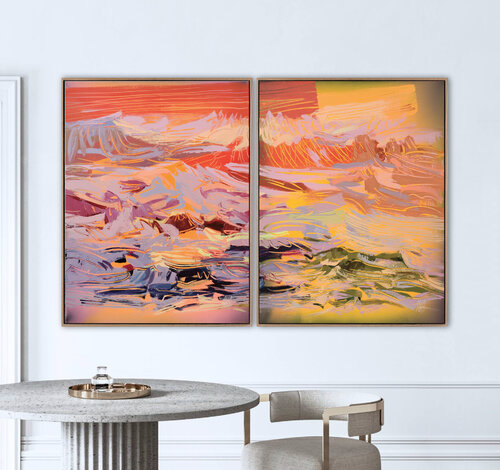 Incandescent / Diptych by Mila Weis, Painting for Sale on Select