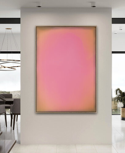 The Beginning / Vibrant Pink by Mila Weis, Painting for Sale on Select