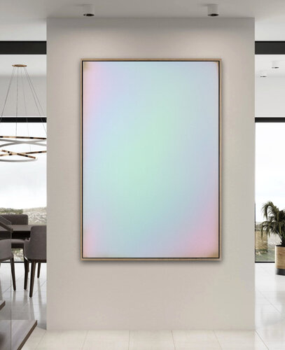 The Beginning / Aqua Blue by Mila Weis, Painting for Sale on Select