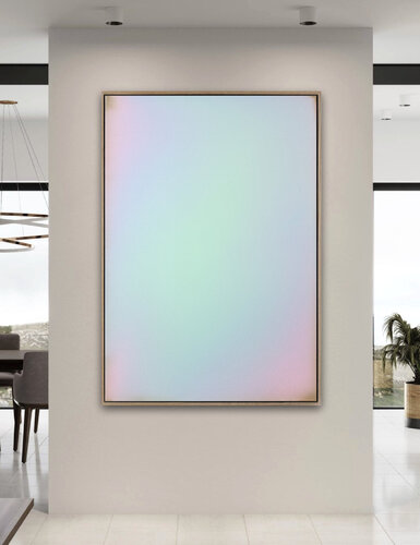 The Beginning / Aqua Blue by Mila Weis, Painting for Sale on Select