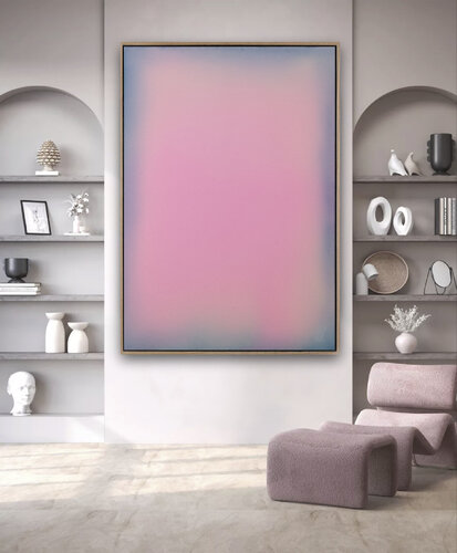 The Beginning / Light Pink by Mila Weis, Painting for Sale on Select
