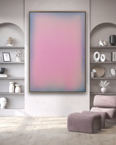 The Beginning / Light Pink by Mila Weis, Painting for Sale on Select