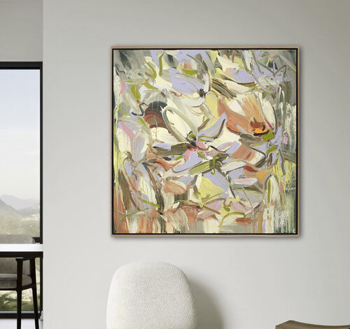 White Blooms by Mila Weis, Painting for Sale on Select