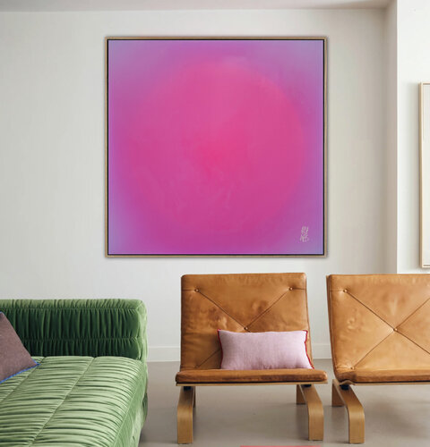 The Beginning / Purple Pink by Mila Weis, Painting for Sale on Select