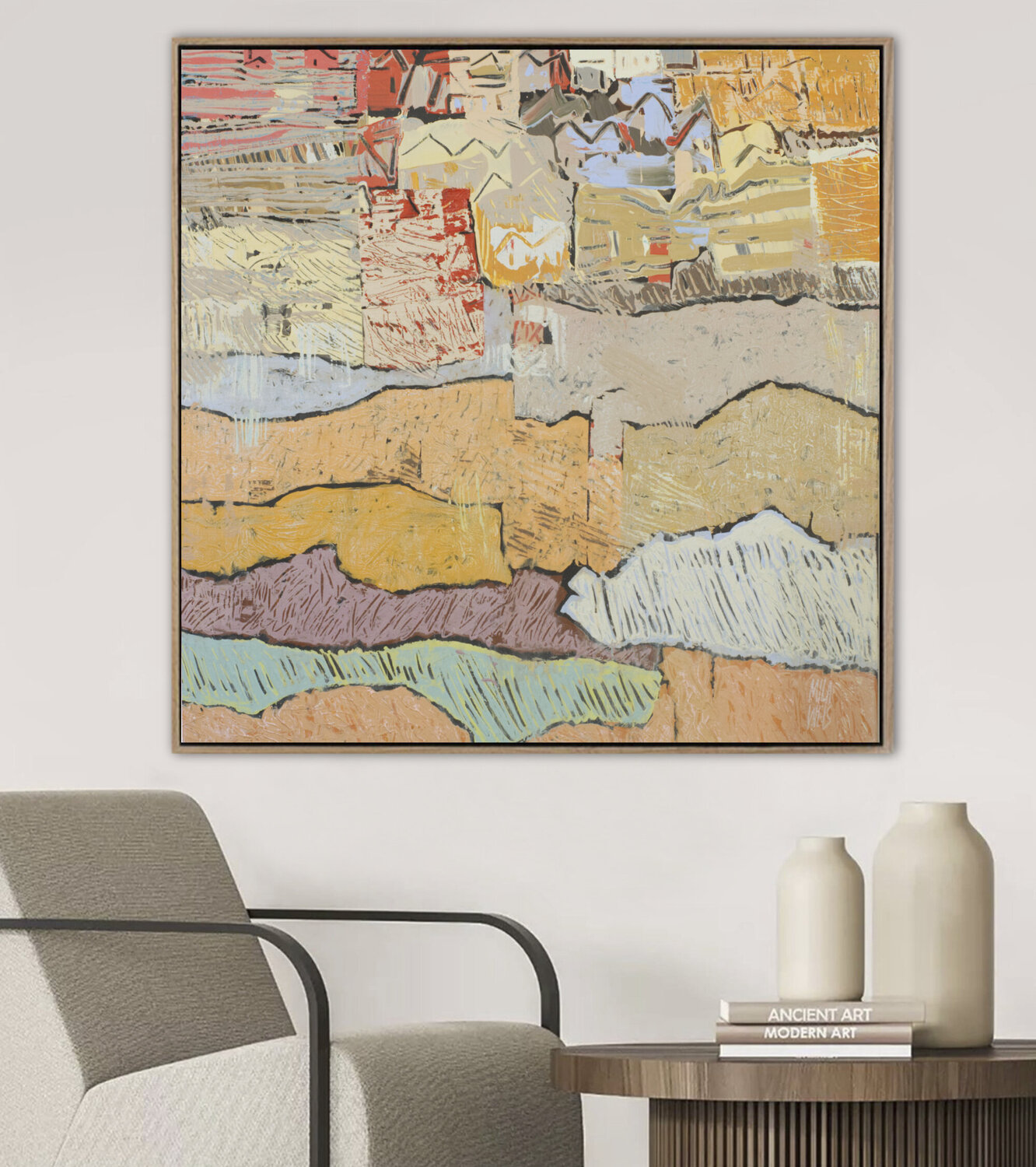 Between The Layers Mila Weis Original painting for sale