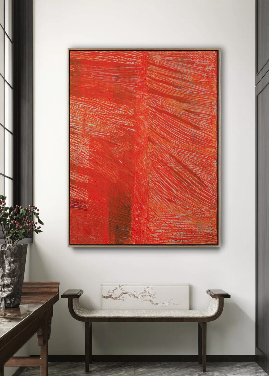 Secret in Red Mila Weis Original painting for sale