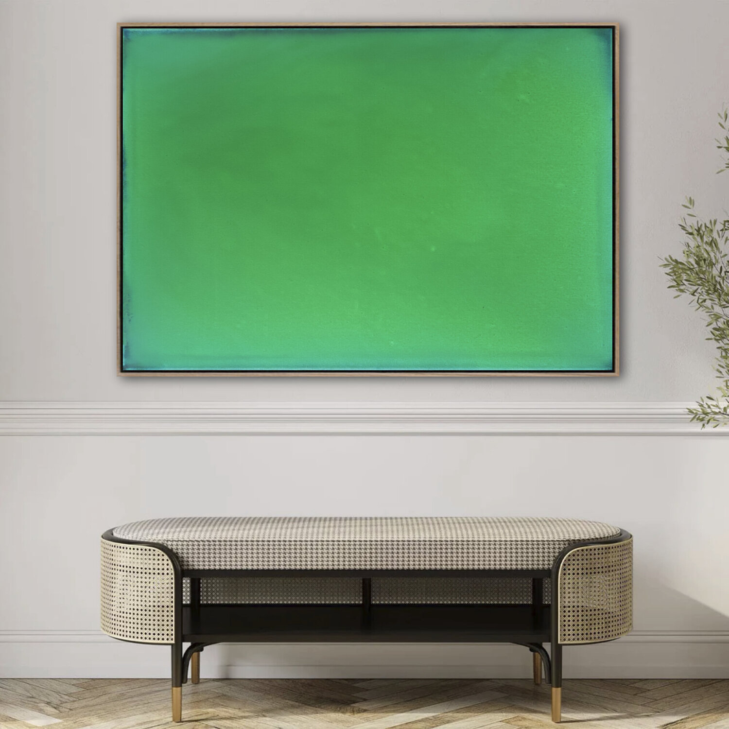 The Beginning /Emerald Green Mila Weis Original painting for sale
