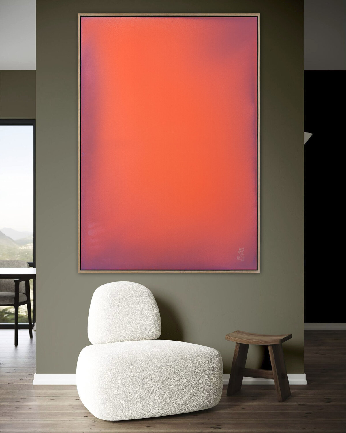 The Beginning /  Pink Sky Mila Weis Original painting for sale