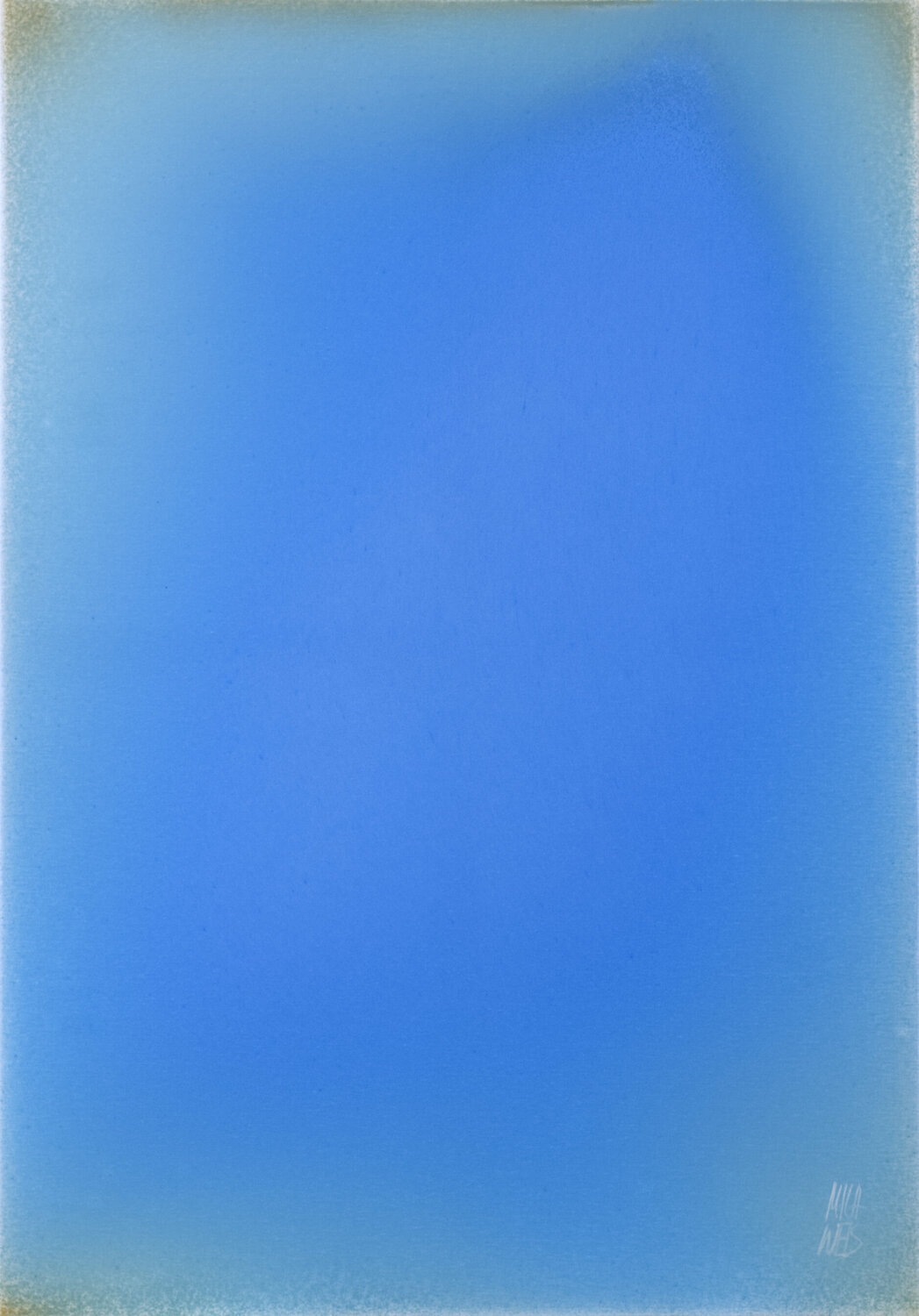 The Beginning / Azure Blue Mila Weis Original painting for sale