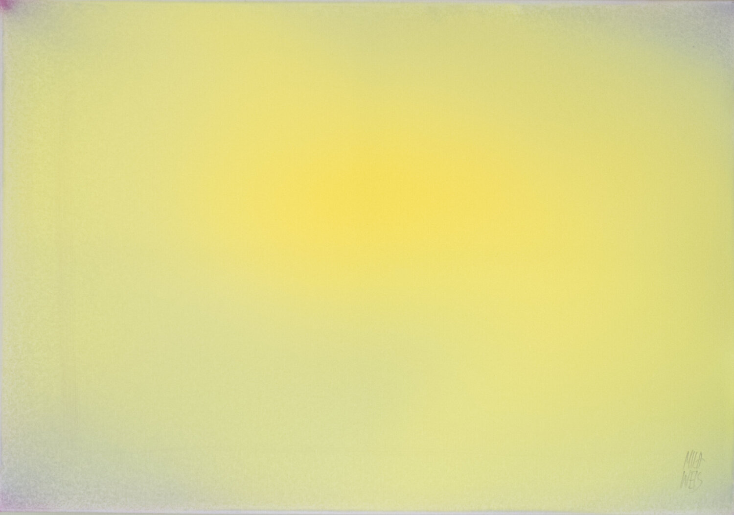 The Beginning / Light Yellow Mila Weis Original painting for sale