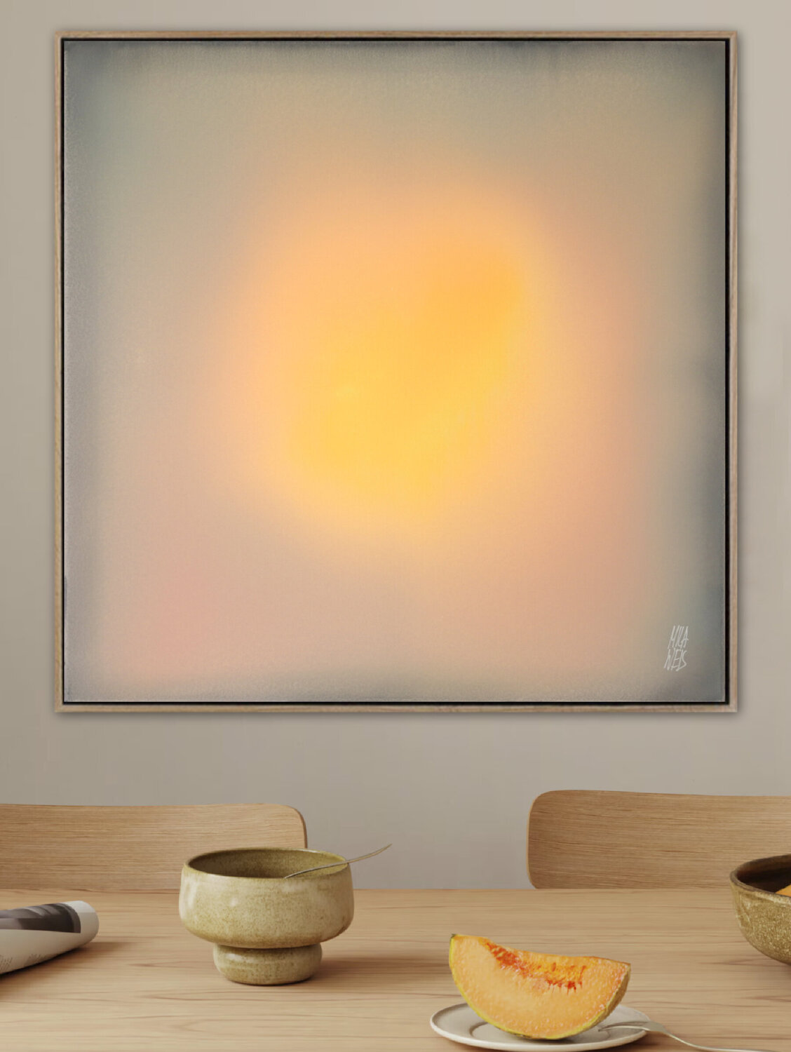 The Beginning / Mandarin Joy Mila Weis Original painting for sale