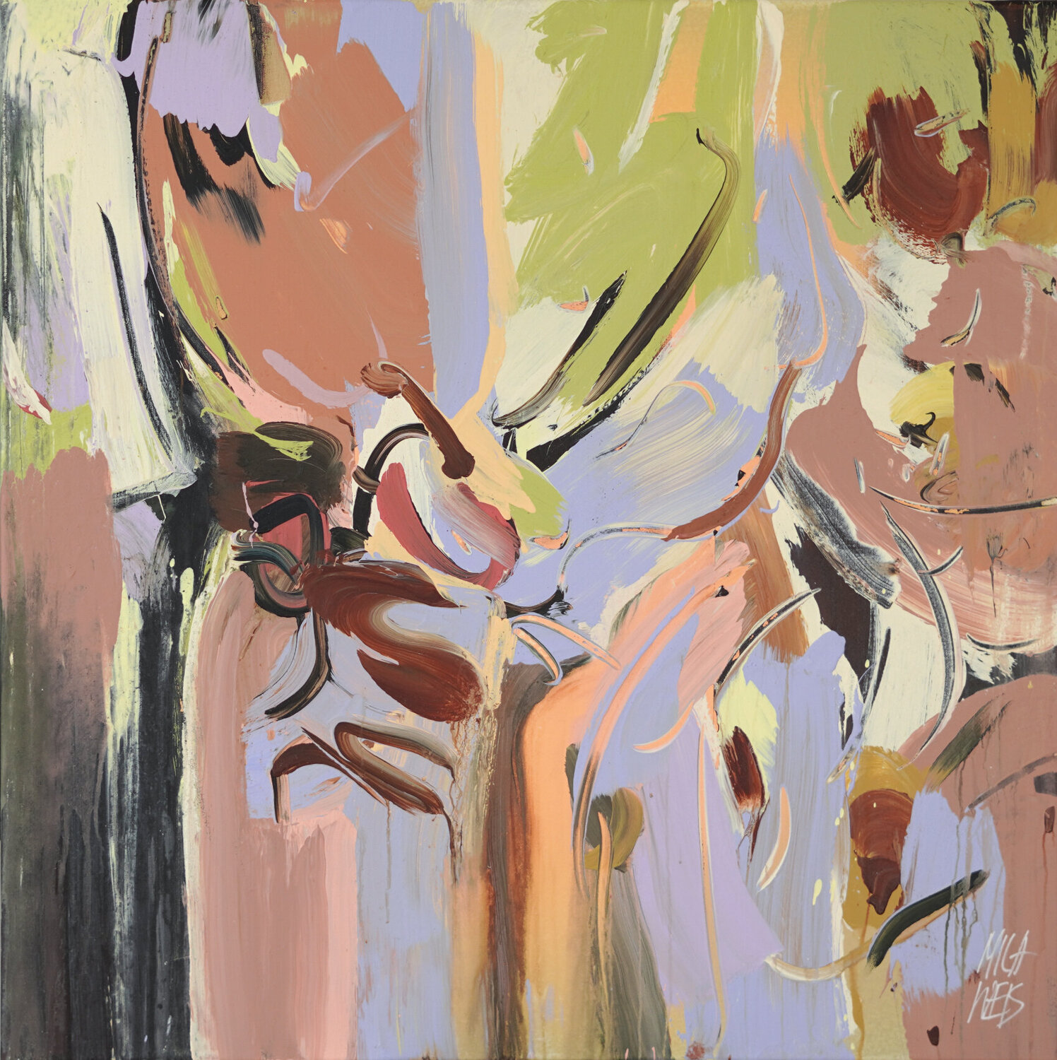Wild Garden Mila Weis Original painting for sale