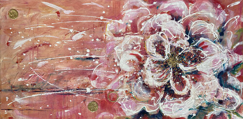 Camelia Abstract by Merry Sparks, Painting for Sale on Select