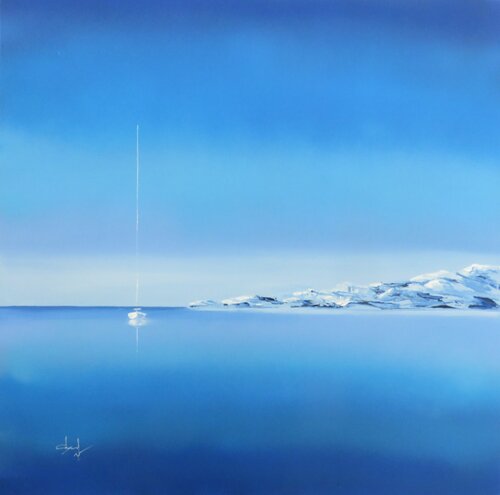Calanque sérénité by Véronique Degabriel, Painting for Sale on Select