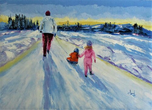 Vers la lumière by Véronique Degabriel, Painting for Sale on Select