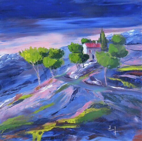 Colline en Provence by Véronique Degabriel, Painting for Sale on Select