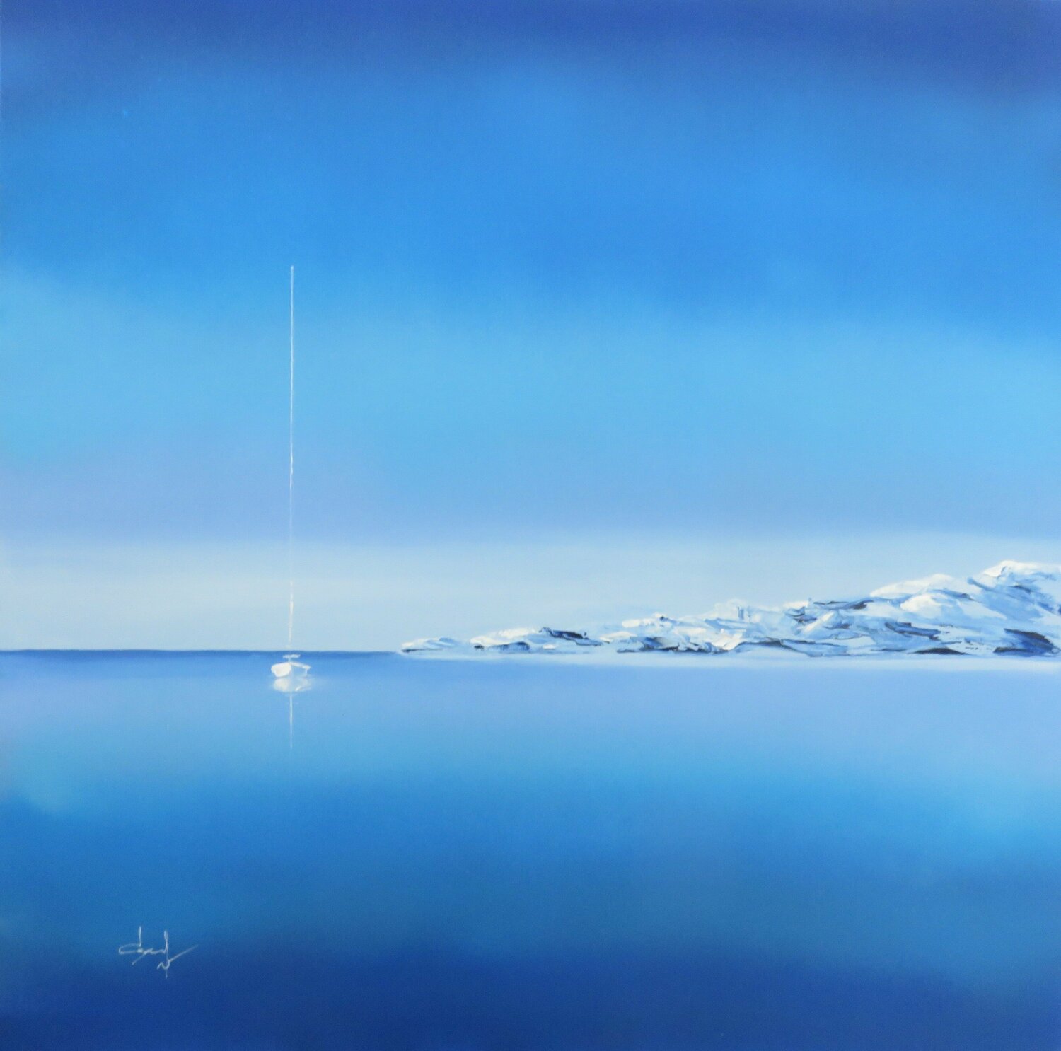 Calanque sérénité Véronique Degabriel Original painting for sale