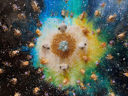 Da qualche parte dell'universo ci rincontreremo by Enrico Nicodemo - Demó, Painting for Sale on Select