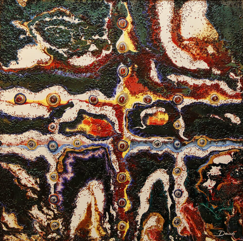 Le tre croci by Enrico Nicodemo - Demó, Painting for Sale on Select