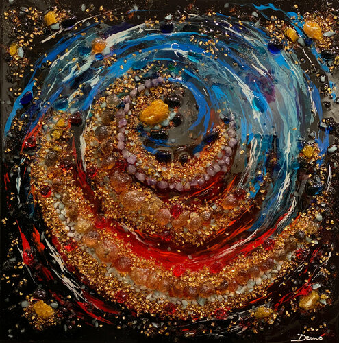 Verso l'universo by Enrico Nicodemo - Demó, Painting for Sale on Select