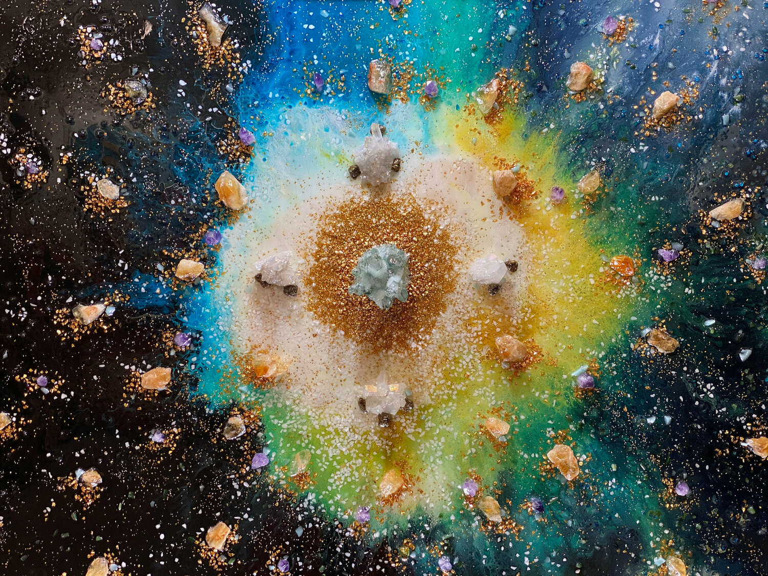 Da qualche parte dell'universo ci rincontreremo Enrico Nicodemo - Demó Original painting for sale
