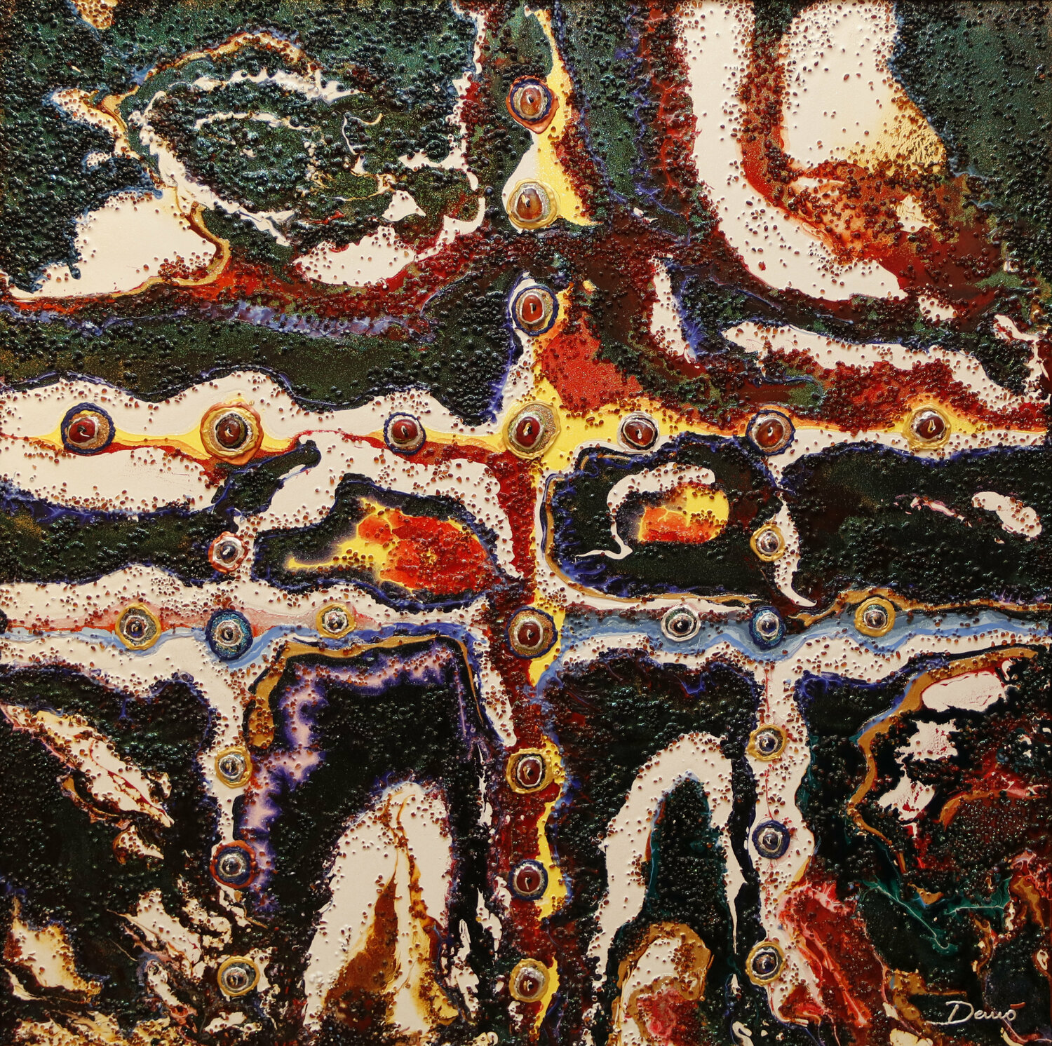 Le tre croci Enrico Nicodemo - Demó Original painting for sale
