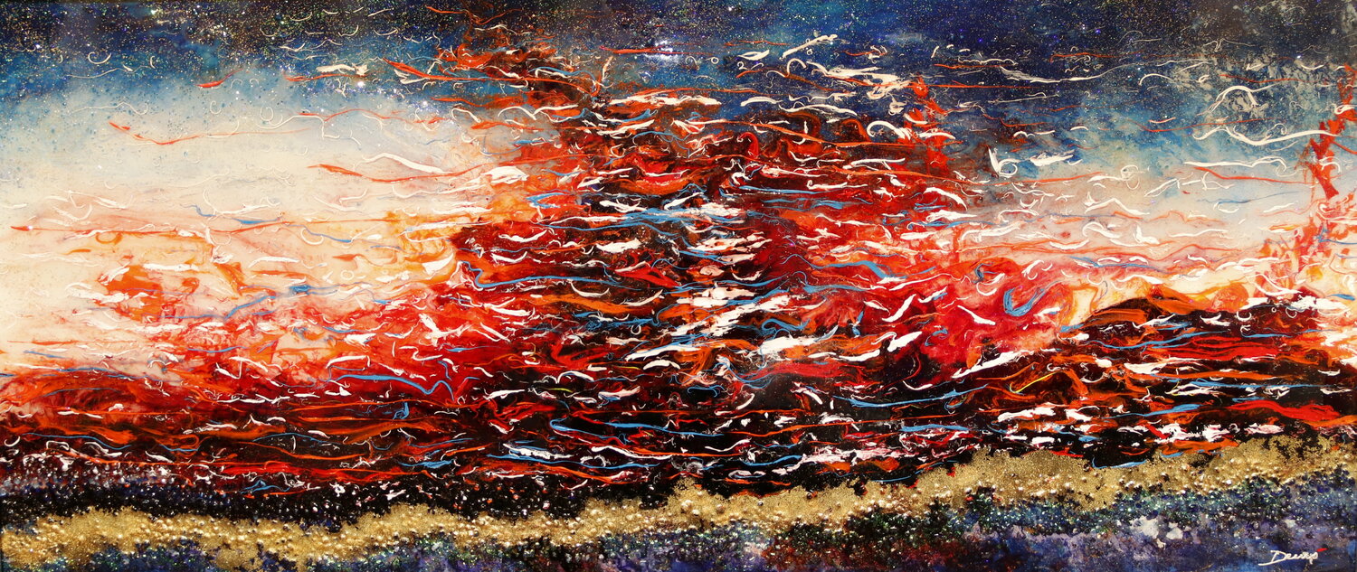Guardando passare il tempo Enrico Nicodemo - Demó Original painting for sale