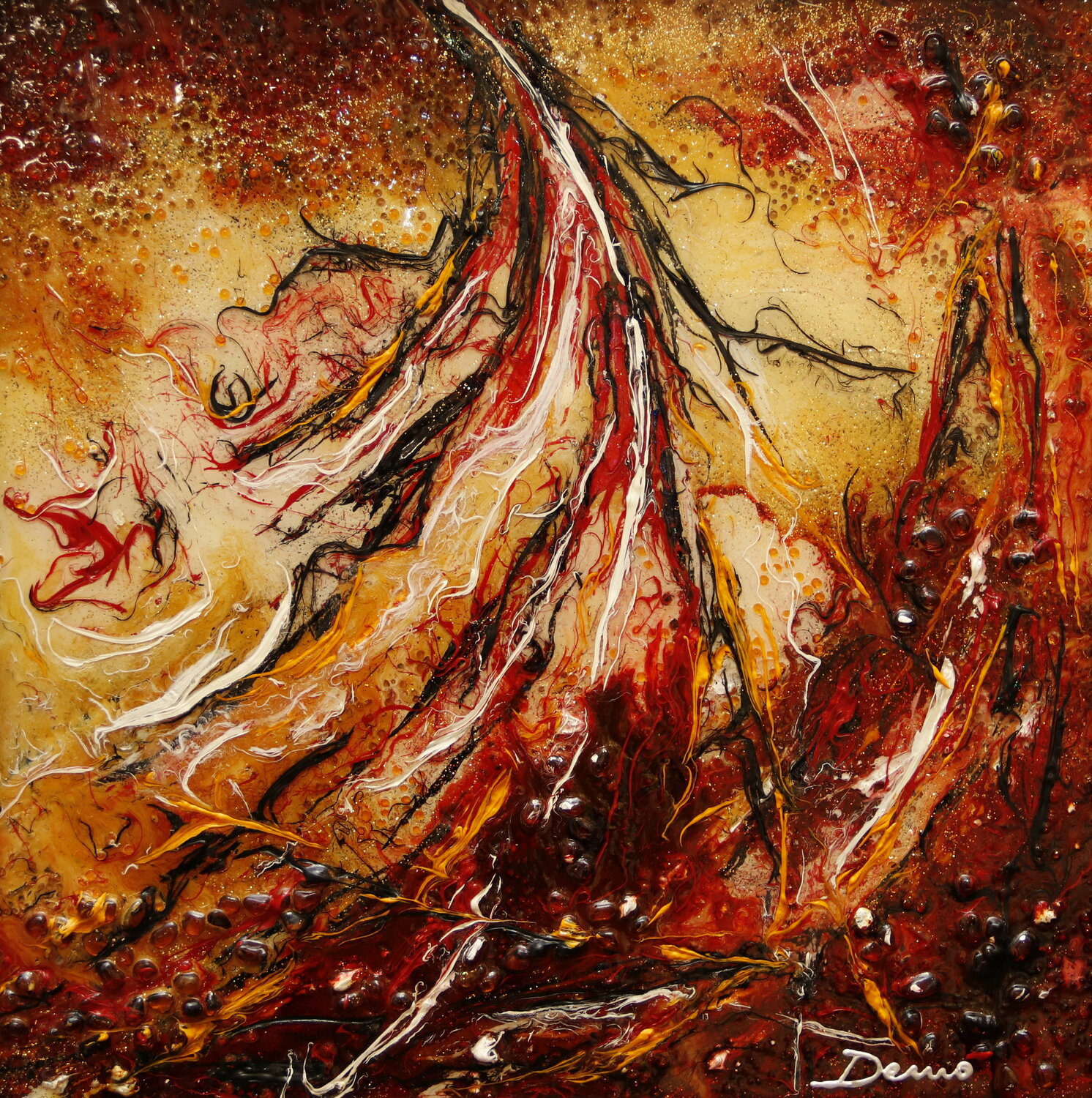 Danzando nei colori Enrico Nicodemo - Demó Original painting for sale