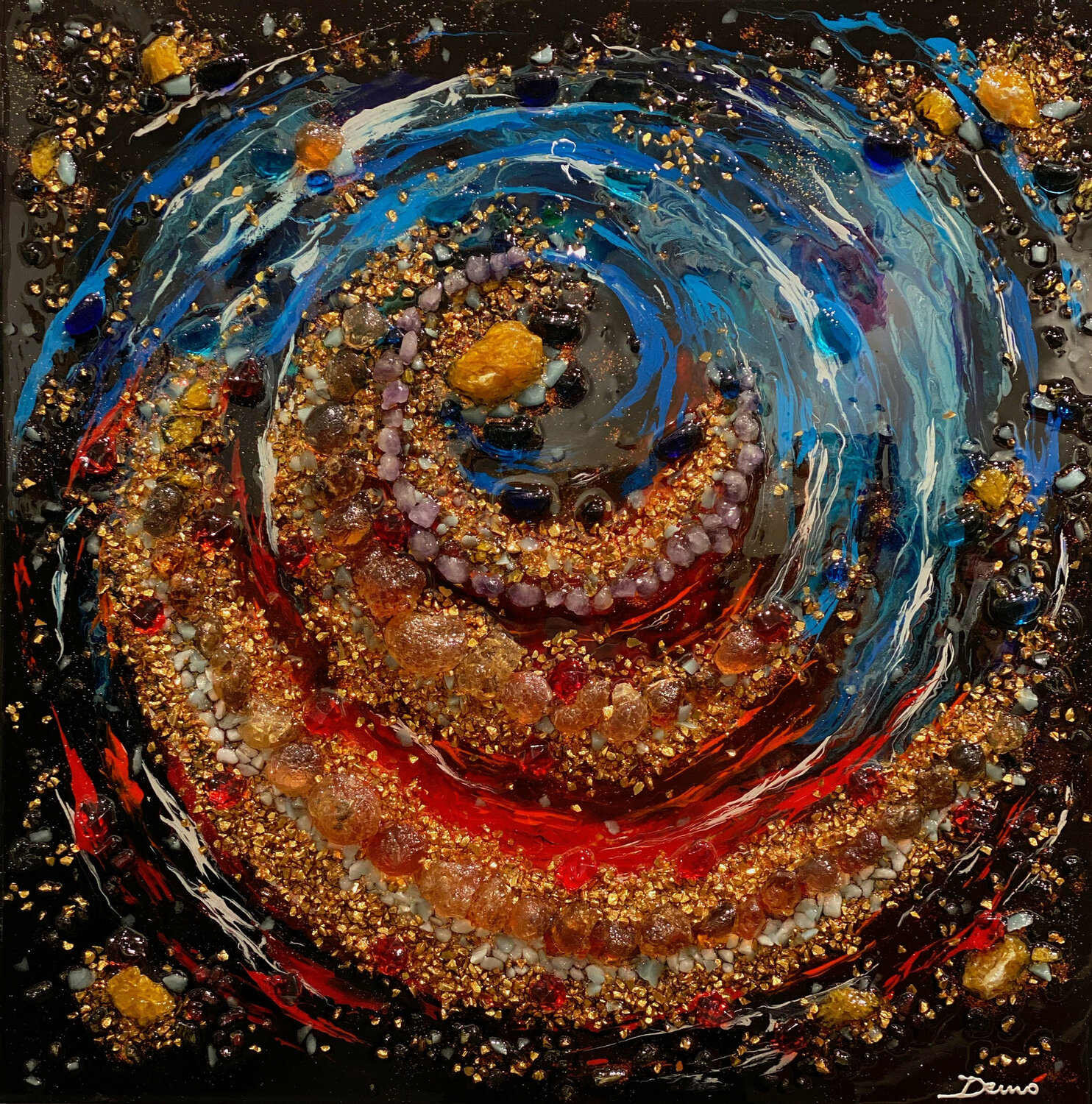 Verso l'universo Enrico Nicodemo - Demó Original painting for sale