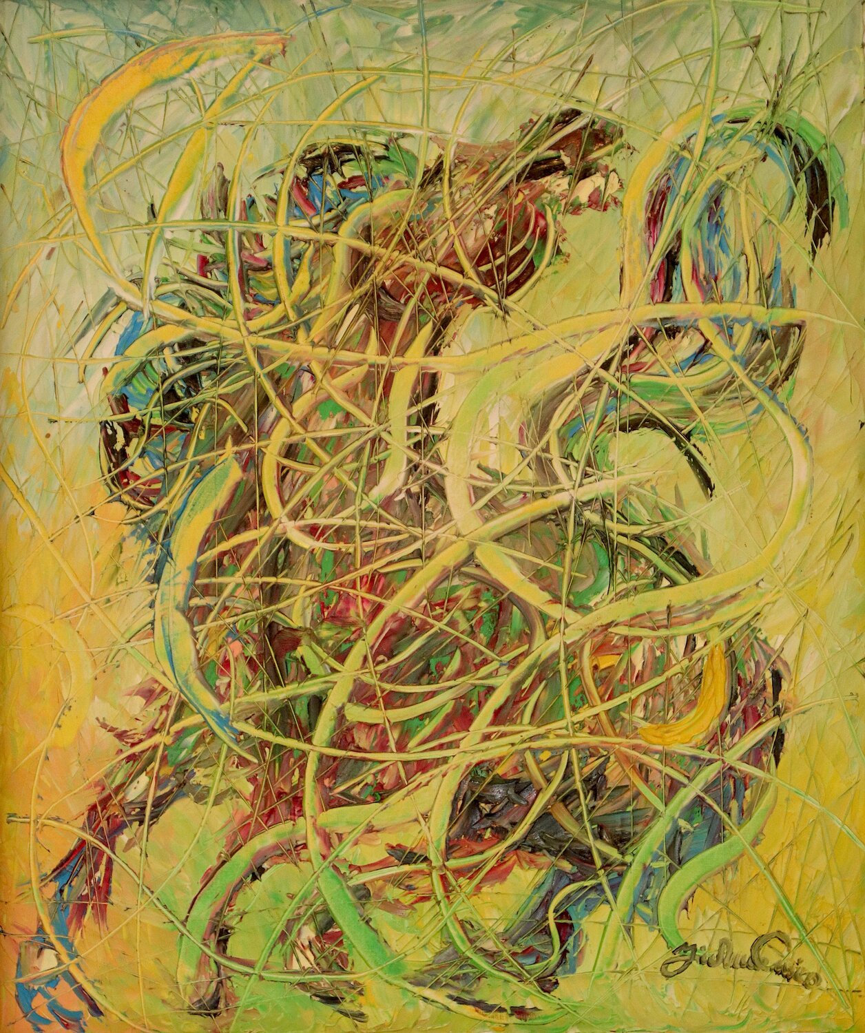 Cavallo furioso Enrico Nicodemo - Demó Original painting for sale