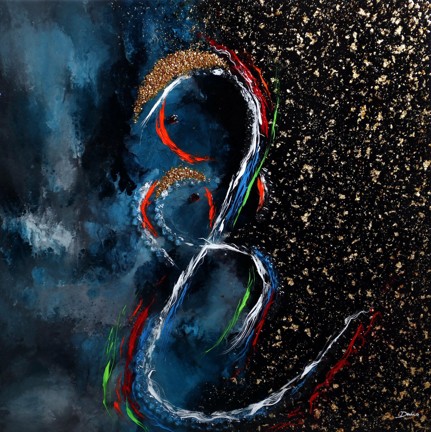 Madonna con bambino Enrico Nicodemo - Demó Original painting for sale