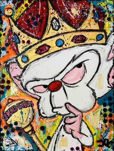 King Brain by Jose Rivera, Painting for Sale on Select