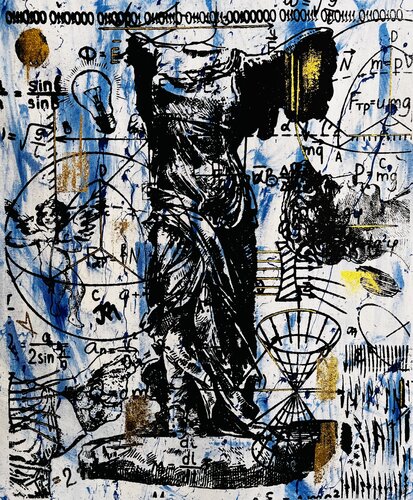 Blue Winged Victory no 2 by Jose Rivera, Painting for Sale on Select