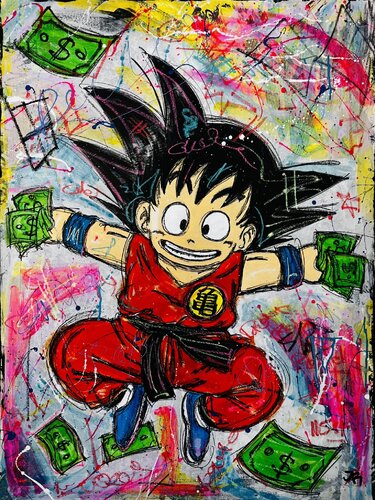 Gokus Grasp by Jose Rivera, Painting for Sale on Select