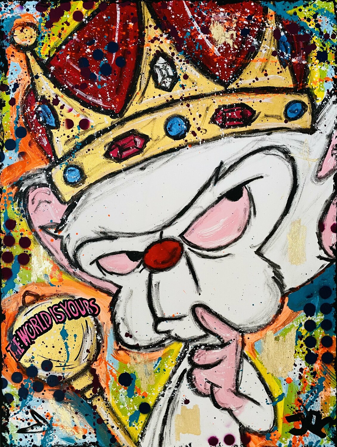 King Brain Jose Rivera Original painting for sale