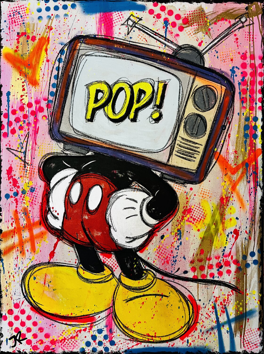 Tv pop Jose Rivera Original painting for sale