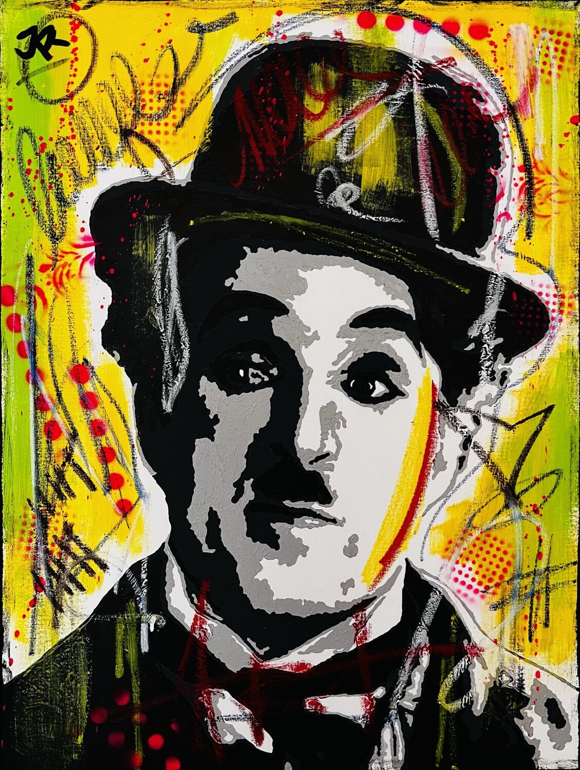 Chaplin Jose Rivera Original painting for sale
