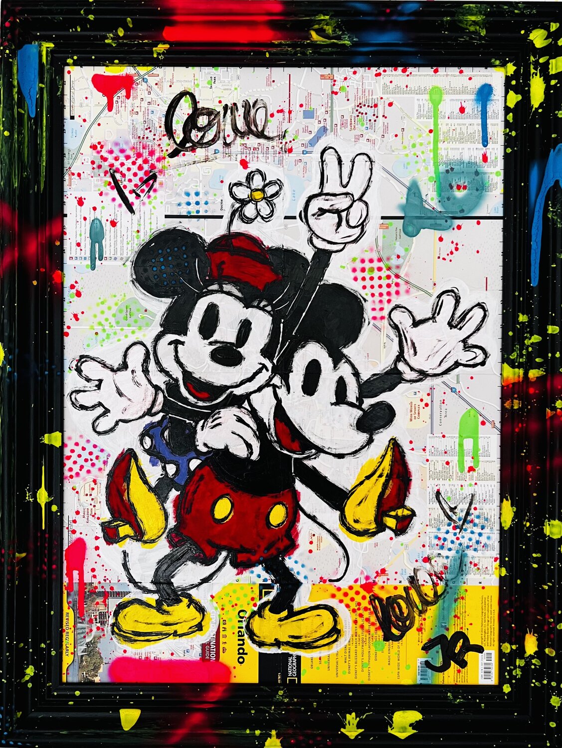 Orlando lovers Jose Rivera Original painting for sale
