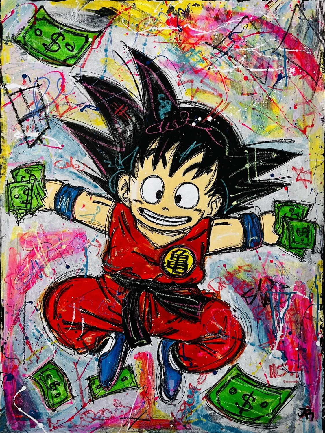 Gokus Grasp Jose Rivera Original painting for sale