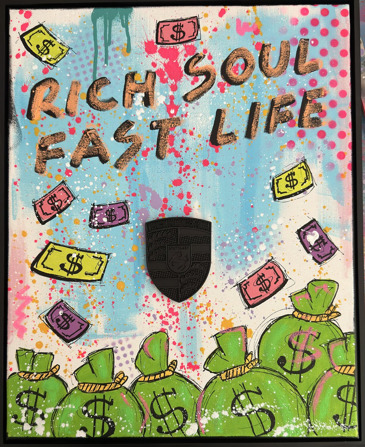 Rich Soul. Fast Life Jose Rivera Original painting for sale