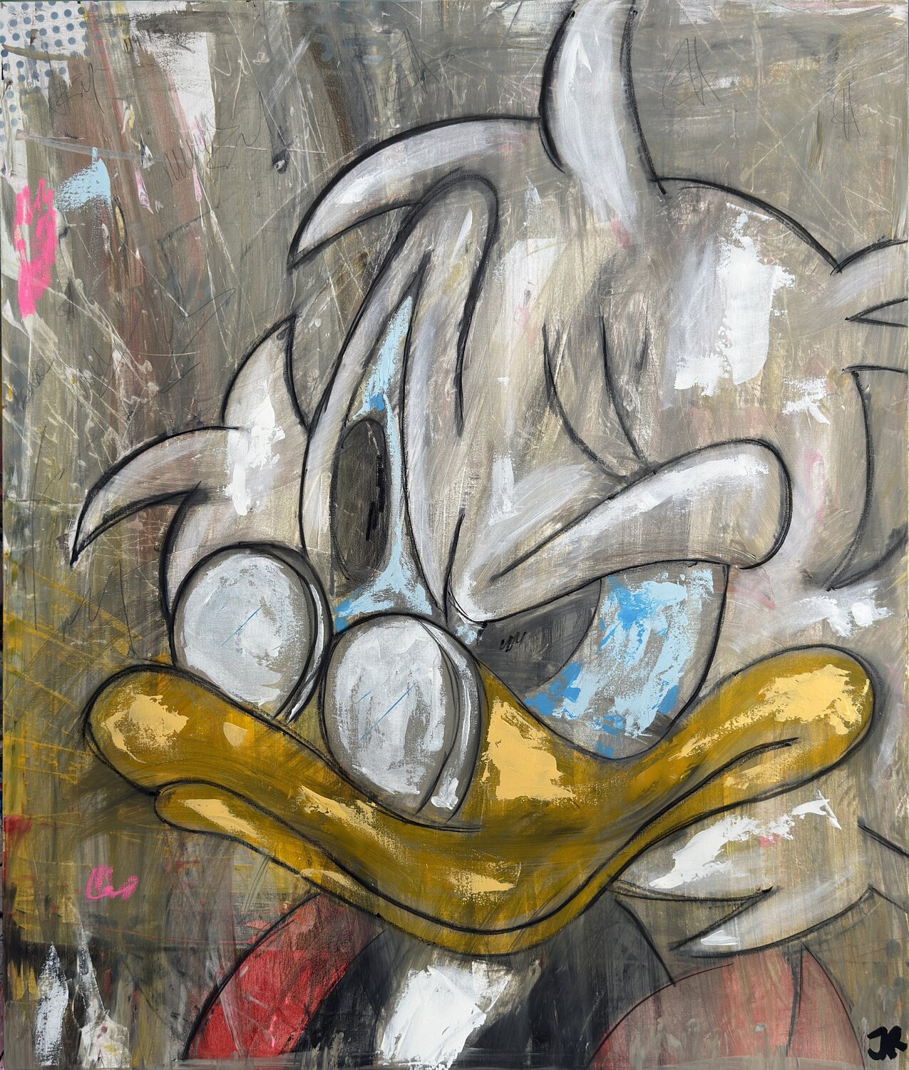 Focused on Fortune Jose Rivera Original painting for sale