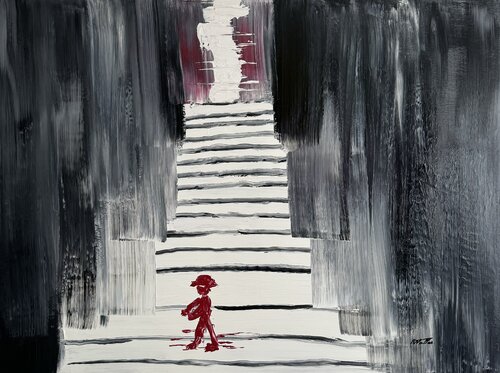 Apres la chute, devoir se relever et avancer by Rose Mary Vallas, Painting for Sale on Select