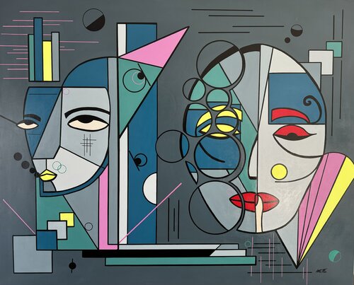 La complexité humaine by Rose Mary Vallas, Painting for Sale on Select